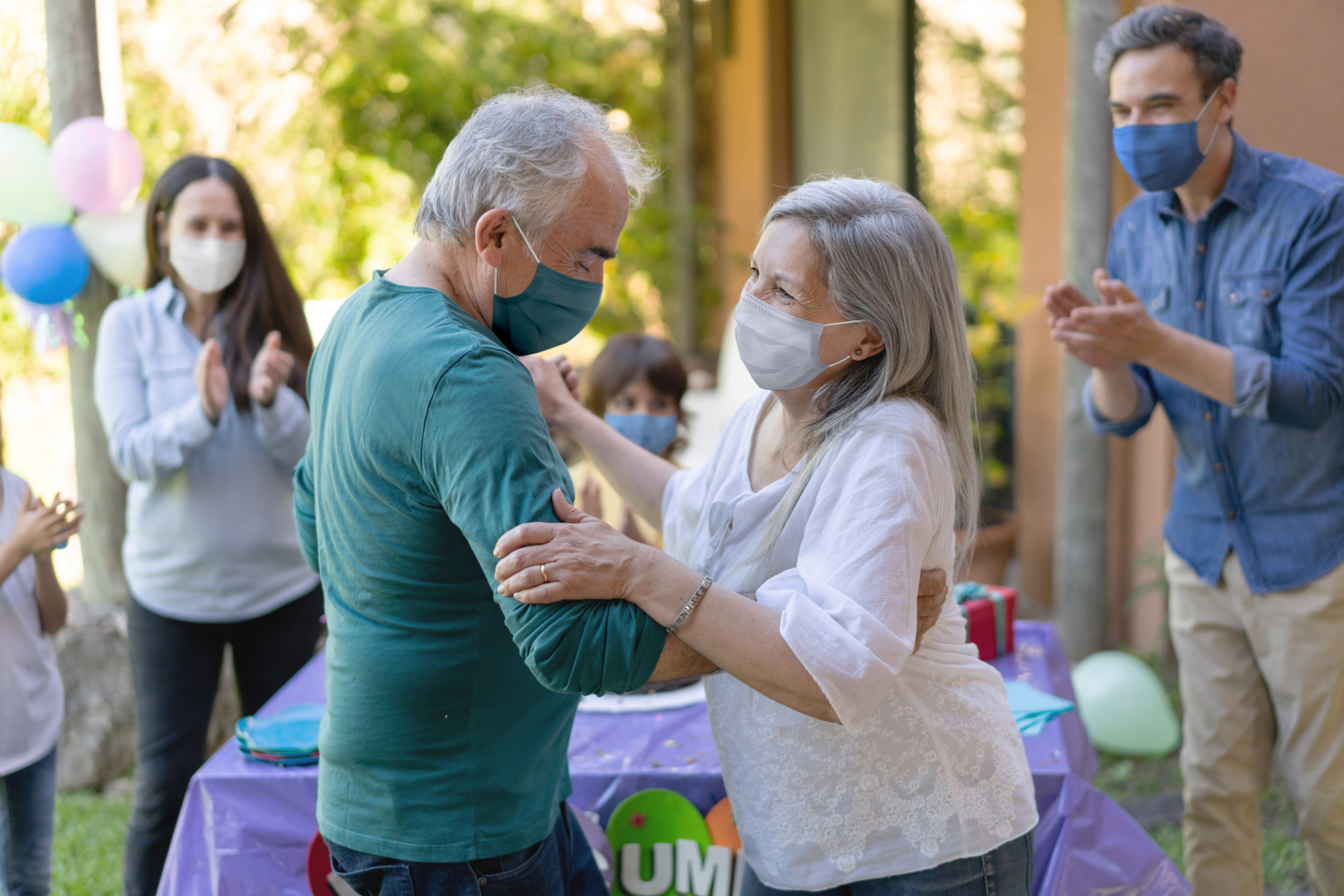 Assisted living seniors having fun